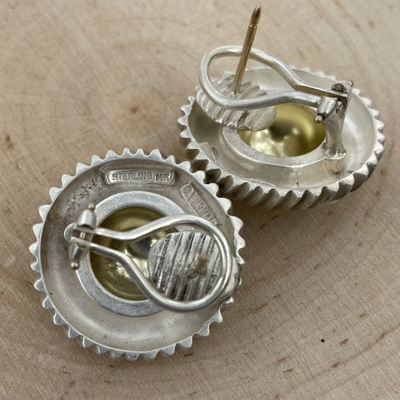 David Yurman 22mm Large Cookie Stud Earrings Sterling 14k Gold Cable Round Post - Picture 15 of 15